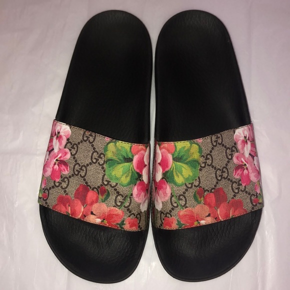 Gucci Shoes | Authentic Gucci Blooms Slides | Poshmark